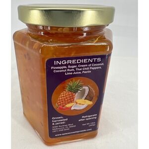 Space Coast Spreads Flamin Hawaiian Jam 12oz Pineapple Coconut Thai Chili Pepper